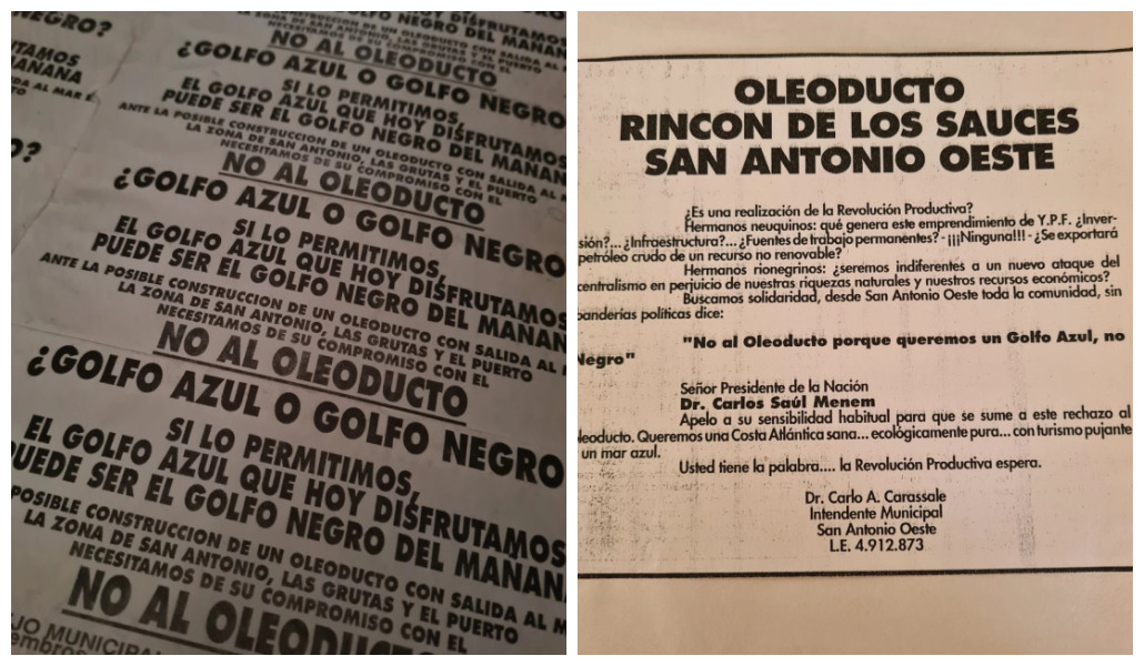 san antonio oeste no al oleoducto