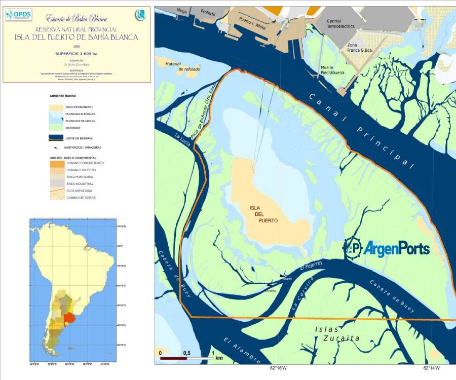islote del puerto bahia blanca