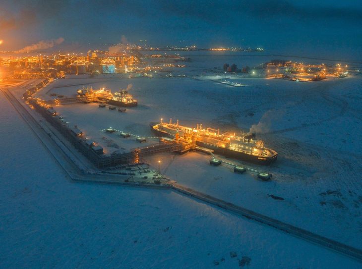 El proyecto Artic LNG 2 de Novatek en Rusia.